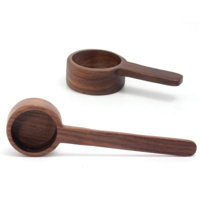 China 8g 10g Good Quality Wooden Coffee Scoop Wooden Coffee Bean Coffee Bean Business Black Walnut Doser for sale