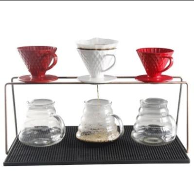 China Special Viable Style Coffee Tools Metal Coffee Dripper Display Stand Pour Over Display Rack Coffee Filter Holder Filter Cup Holder for sale