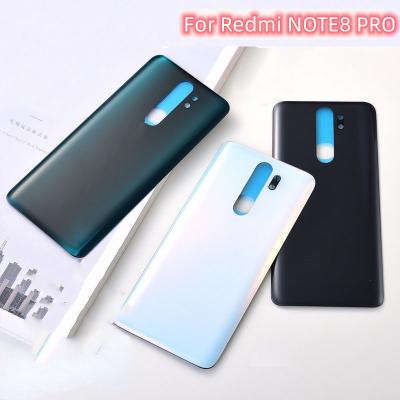 China 10pcs Glass For Xiaomi Redmi Note 8 Pro Battery Cover Back Door Shell Panel Sticker Back Cover Glass Stickers for sale