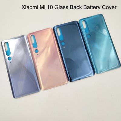 China 10 PCS Glass For Xiaomi 5 6 8 9 9SE 9lite 9T 10T 10 11 PRO Glass Back Cover Battery Back Door Case Cover Replacement 11T 12 for sale