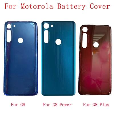 China 10pcs Rear Battery Cover Rear Door Panel Glass Replacement Parts For Motorola G8 XT2045-1 G8 Plus XT2019 Moto G8 Power Supply Ba for sale