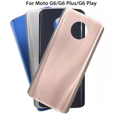 China Glass 10 Cell Phone Back Cover Battery Covers For Moto G6 G6 plus Game G6 Back Case Door Case Replacement Parts for sale