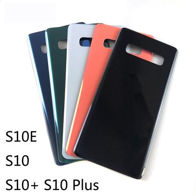 China 10pcs Glass For Samsung S10 SM-G973/S10 plus SM-G975 S10e G970 Case Glass Back Door Battery Cover for sale