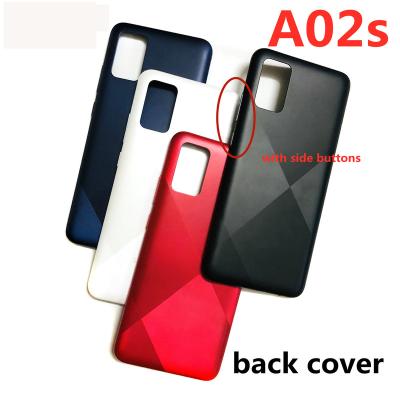 China 10 PCS Glass For Samsung Galaxy A02s A025 A025M Battery Back Cover Phone Door Case Cover + Side Panel Button Case Replacement Cover for sale