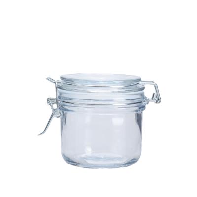 China 200ML Wide Mouth Empty Glass Jars With Lids for Food Storage for sale