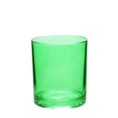 China 16OZ Grünglas Votive Kerzenhalter Glas sorgfältig handgefertigt zu verkaufen