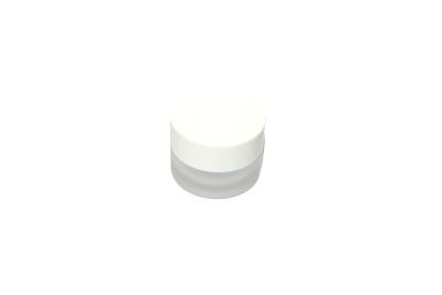 中国 5ml Frosted Glass Cosmetic Jars with Screw Cap 販売のため