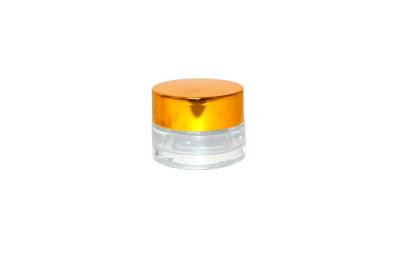 中国 Elegant Glass Cosmetic Jars 5-30ml Capacity Clear Screw Cap Containers 販売のため