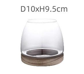 China H10 CM Transparent Global Glass Vase Perfect for Holding Flowers Fish Bowl for sale