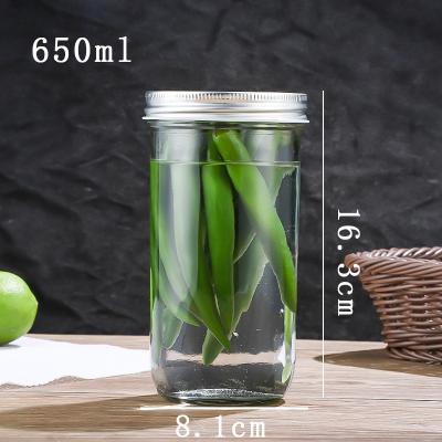 China Envases de vidrio de cristal de almacenamiento vacío de tanques de sello con tapa hermética Envases de vidrio con tapa para fermentación de cerveza en venta