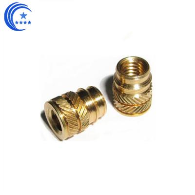 China General Industry M2 M4 M6 Insert Brass Nut Threaded Copper Nuts For Mobile Phone, Computer PCB for sale