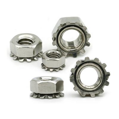 China Automotive Industry Customized M4-M8 / 304 Stainless Steel Multi-tooth Knut / American K Nut / Flower Nut for sale