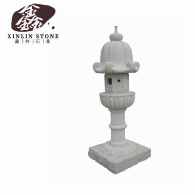 China Modern Japanese Garden Lamp Lantern Stone Lamp Outdoor Stone Statue Stone Carving Stone Figure G602 G603 G654 White Black Gray Granite for sale