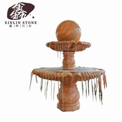 China Modern Outdoor Garden Park Water Fountain Stone Statue Stone Carving Stone Figure G602 G603 G654 White Black Gray Granite for sale