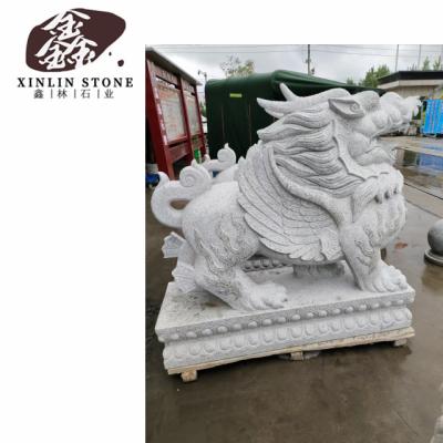 China Modern Marble Lion Statue Sculpture Sculpture Animal Stone Carving Stone Figure G602 G603 G654 White Black Gray Granite for sale