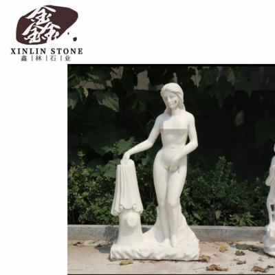 China Modern Outdoor Black Granite Porcelain Female Figure Stone Statue Carving Stone Figure G602 G603 G654 White Black Gray Granite for sale