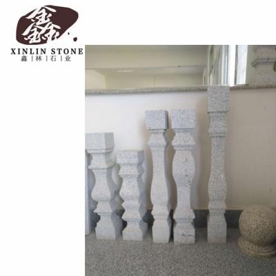 China Interior Decorative Carving Stone Figure G602 G603 G654 White Black Gray Granite Columns Pillar Modern Stone Design Marble Column for sale