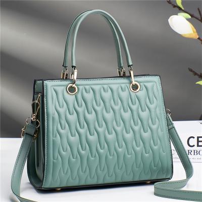 China 2022 Fashion Trend Large Capacity Lady Tote Bags Leather Customizable Women's Square Handbags Handbags for sale