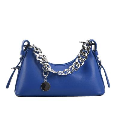 China Fashion 2022 Luxury Women Chain Bags Colorful Leather Cross - Body Bag Shoulder Bag With Strap for sale