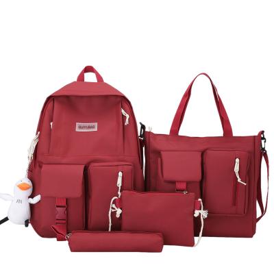 China Wholesale portable school bags set for girls 2022 fashion students backpack for sale