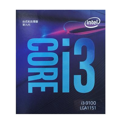 China Wholesale High Quality Bulk Stock Desktop Core I3 9100 Processor Desktop CPU for sale