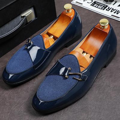 China Hot men's stylish shoes stylish shoes 2021 fashionable and comfortable daily British style PU buckle new fashion men's shoes sh12107a for sale