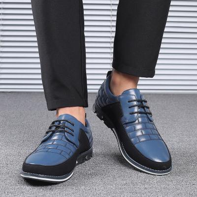 China Fashion trend sh12294a British Basic Mens Microfiber Leather Business Shoes 2022 Lace Driving Casual Breathable Outdoor Shoes Sizes 39 - 48 for sale