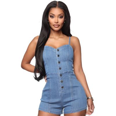 China High quality advance overalls plus size overalls rompers women quality jeans bandage sh10284a 2021 for sale