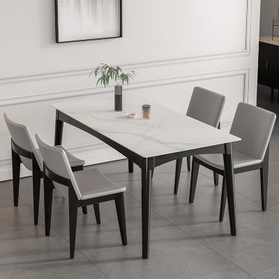 China Modern Nordic Marble White Modern Dining Room And Chair Chairs Set 4 Dine Table for sale