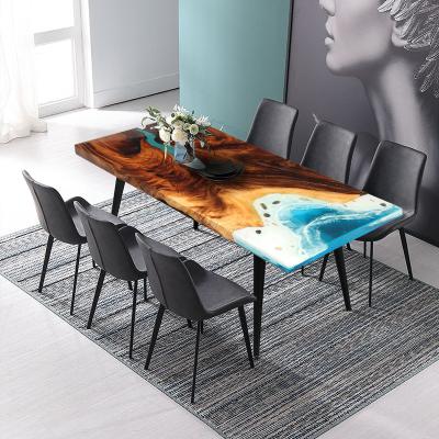 China Sturdy Vintage Top Design Dinner Rectangular Wood Set Dining Table for sale