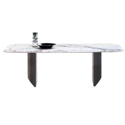 China Unique Stainproof Taste Stainless Steel Table Sets Led Desk Table Table Nordic Dining for sale