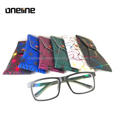 China Fashion Classic Wholesale High Quality Reading Glass Pouch Fashion Optical Bag Glasses Case PU Storage Leather Bag for sale