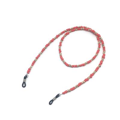 China Beaded Glass Promotional Holder Strap Neck Skid Resistance Sunglasses Eyewear Chain for sale