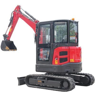 China Manufacturing Plant FREE SHIPPING 3.5 ton mini excavator 1 ton 2 ton Kubota Engine digger excavator mini pelle Chinese mini excavator machine for sale