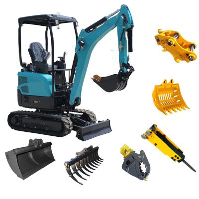 China Hotels free shipping farm 2023 new excavator 2ton crawler excavators epa engine excavator mini crawler digger for sale