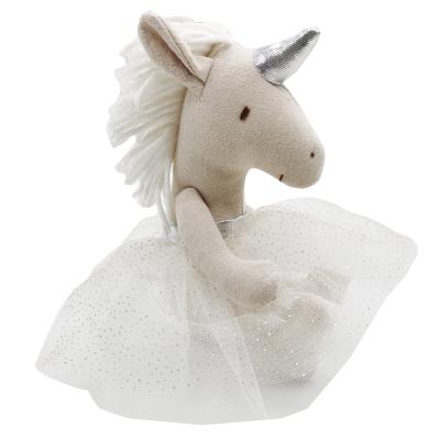 China Handmade Ballerina Unicorn Stuffed Animal Cloth Toys Posable Toy Joint Princess Unicorn Baby Toys Battery Operated Soft Premium Christmas Gift for sale