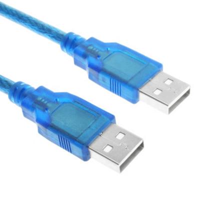 China COMPUTER USB 2.0 Male To Male Extension Cable Good Quality Pure Blue Color Cooper for sale