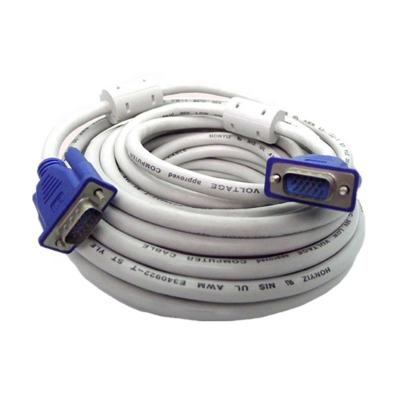 China High Quality White COMPUTER 3+4 VGA To VGA Cable 1.5m Male To Male 15 Pin VGA Cable for sale