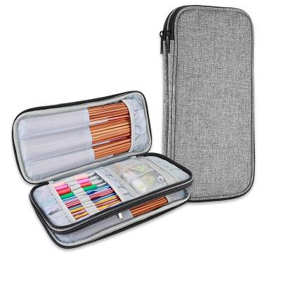 China Travel Folding Storage Bag Organizer for Crochet Hooks Knitting Needles and Accessories Knitting Needles Case Crochet Hook Case for sale