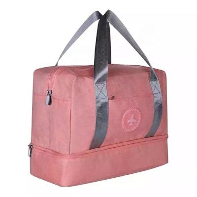 China Fashion Carry All Duffel Bag Folding Portable Travel Bags Large Capacity Hand Luggage Waterproof Traveling Bags for sale