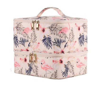 China Fashion Nail Polish Bag Travel Organizer Nail Tech Storage Case for Gel Manicure Supply Nail Art Kit Accessories Luxury Makeup Bag for sale