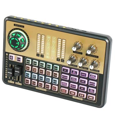 China OEM factory studio DJ mixer ZS16U sound card audio interface for live communication or singing 1200mAH for sale