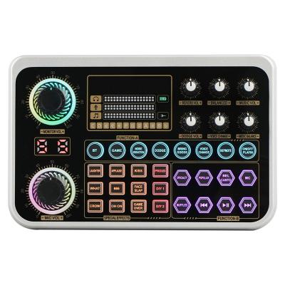 China Hot Sales Cheap DJ Mixer ZS20U Audio Interface USB Type C Professional Voice Switch Sound Cards Sound Card To Stream 1200mAH for sale