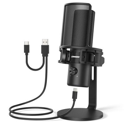 China Zimhome ZTD22 Latest OEM Condenser Mic Stand Professional USB Gaming Desktop Streaming Podcast Microphone for sale