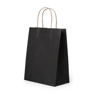 China Hot Sale Recycled Materials Kraft Paper Paper Bags With Twisted Handle Shopping Bag Kraft Paper Food Bag for sale