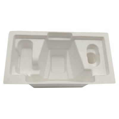 China 100% Eco-friendly Hot Selling Sugarcane Pulp Paper Mold Pulp Molding Boxes Molded Paper Pulp Packaging for sale