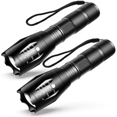 China Aluminum Alloy Aluminum Alloy Hand Led Light , 1200 Lumen Outdoor Xml T6 Zoomable Waterproof Tactical Self Led Camping Defensive Flashlight for sale