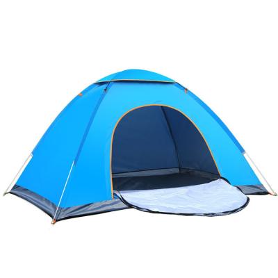 China Diagonal Bracing Type Diagonal Bracing Type Single Outdoor Full Automatic Camping Tent 2-3 Person Beach Tent Double Tent Multi-person Rainproof for sale