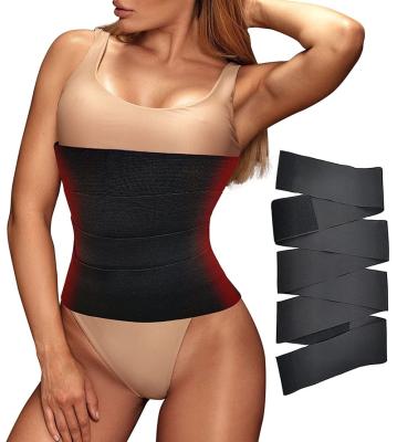 China Elastic Waist Trainer 4 or 3 Meter Women BellyWaist Elastic Waist Bandage Body Shaper Belly Wrap Belt Elastic BellyWaist Belt for sale