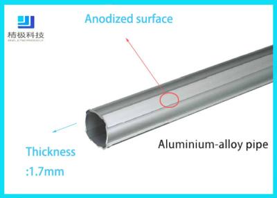 China Mageres des Aluminiumlegierungs-Rohr-Durchmesser-28mm Ebenen-Silberweiß AL-2817 Rohr-der Wandstärke-1.7mm zu verkaufen